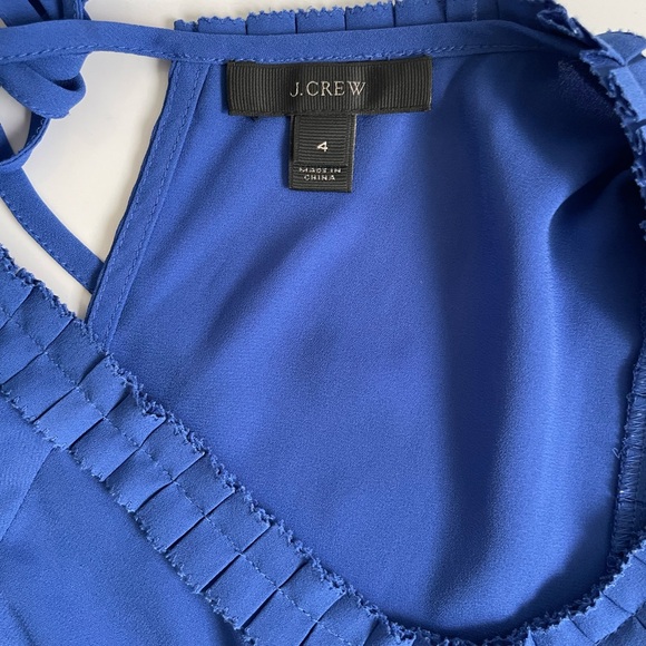 J crew Sleeveless Blouse Top with small ruffle detail Size: 4 - Picture 9 of 12